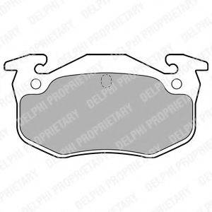 DELPHI LP699 Комплект гальмівних колодок, дискове гальмо