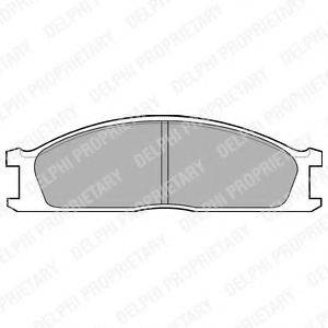 DELPHI LP726 Комплект гальмівних колодок, дискове гальмо