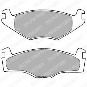 DELPHI LP755 Комплект гальмівних колодок, дискове гальмо