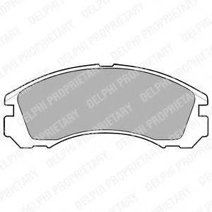 DELPHI LP871 Комплект гальмівних колодок, дискове гальмо