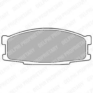 DELPHI LP981 Комплект гальмівних колодок, дискове гальмо