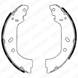 DELPHI LS1715 Комплект гальмівних колодок