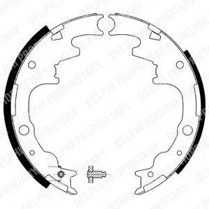 DELPHI LS1887 Комплект гальмівних колодок