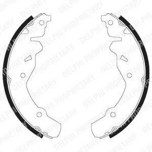 DELPHI LS1906 Комплект гальмівних колодок