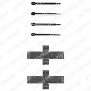 DELPHI LX0013 Комплектуючі, колодки дискового гальма