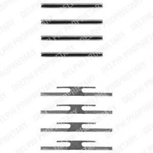 DELPHI LX0035 Комплектуючі, колодки дискового гальма