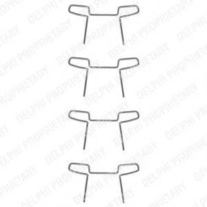 DELPHI LX0046 Комплектуючі, колодки дискового гальма