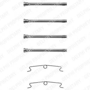 DELPHI LX0085 Комплектуючі, колодки дискового гальма