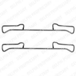 DELPHI LX0155 Комплектуючі, колодки дискового гальма