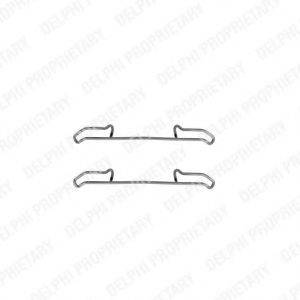 DELPHI LX0192 Комплектуючі, колодки дискового гальма