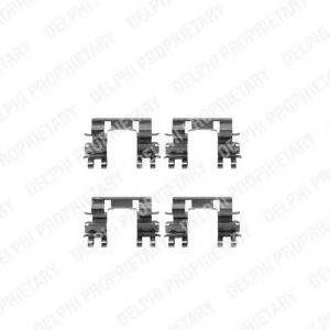 DELPHI LX0194 Комплектуючі, колодки дискового гальма