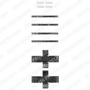 DELPHI LX0282 Комплектуючі, колодки дискового гальма