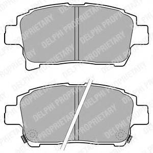 DELPHI LP1896 Комплект гальмівних колодок, дискове гальмо