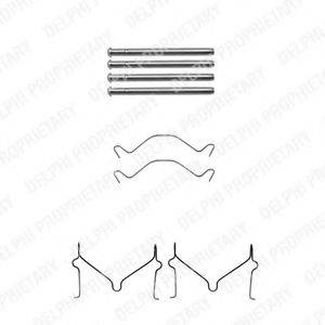 DELPHI LX0306 Комплектуючі, колодки дискового гальма