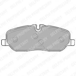 DELPHI LP1935 Комплект гальмівних колодок, дискове гальмо