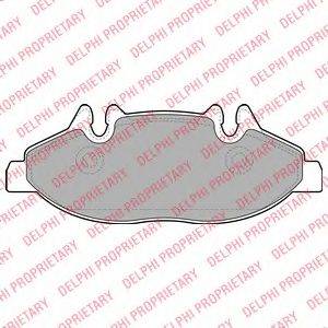 DELPHI LP1947 Комплект гальмівних колодок, дискове гальмо