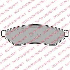 DELPHI LP1946 Комплект гальмівних колодок, дискове гальмо