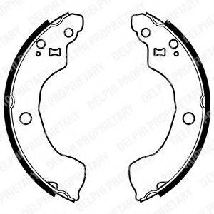 DELPHI LS1964 Комплект гальмівних колодок