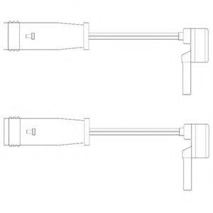 DELPHI LZ0153 Контрольний контакт, контроль шару гальмівних колодок