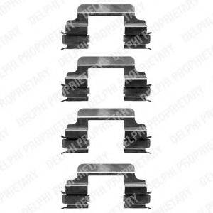 DELPHI LX0363 Комплектуючі, колодки дискового гальма