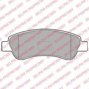 DELPHI LP1994 Комплект гальмівних колодок, дискове гальмо