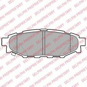 DELPHI LP1999 Комплект гальмівних колодок, дискове гальмо