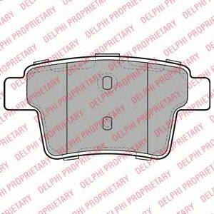 DELPHI LP1957 Комплект гальмівних колодок, дискове гальмо