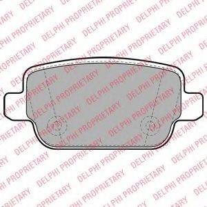DELPHI LP1969 Комплект гальмівних колодок, дискове гальмо