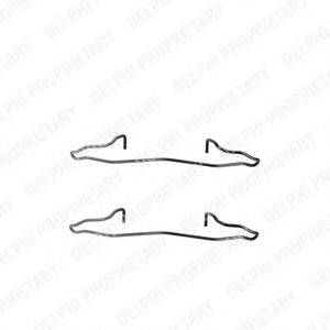 DELPHI LX0241 Комплектуючі, колодки дискового гальма