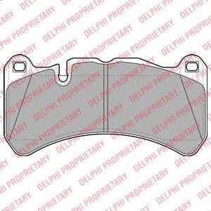 DELPHI LP2053 Комплект гальмівних колодок, дискове гальмо