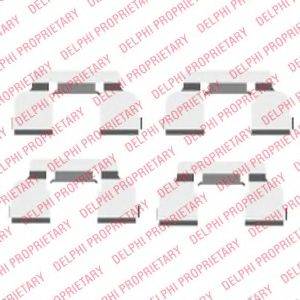 DELPHI LX0410 Комплектуючі, колодки дискового гальма