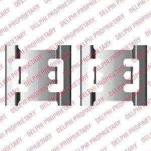 DELPHI LX0428 Комплектуючі, колодки дискового гальма
