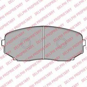 DELPHI LP2098 Комплект гальмівних колодок, дискове гальмо