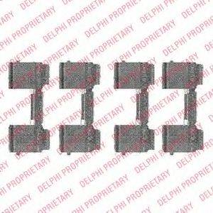 DELPHI LX0477 Комплектуючі, колодки дискового гальма