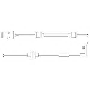 DELPHI LZ0167 Контрольний контакт, контроль шару гальмівних колодок