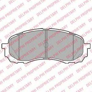 DELPHI LP2128 Комплект гальмівних колодок, дискове гальмо