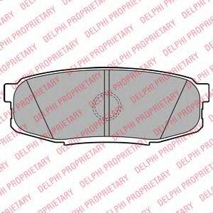 DELPHI LP2154 Комплект гальмівних колодок, дискове гальмо