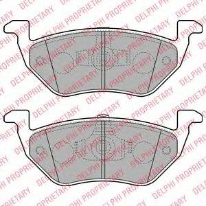DELPHI LP2158 Комплект гальмівних колодок, дискове гальмо