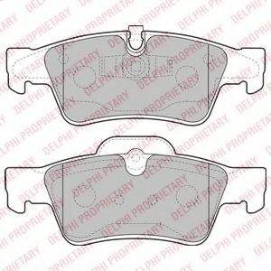 DELPHI LP2124 Комплект гальмівних колодок, дискове гальмо