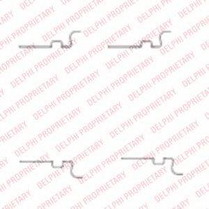 DELPHI LX0435 Комплектуючі, колодки дискового гальма
