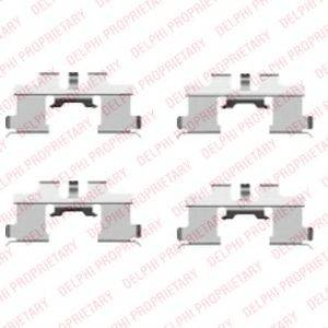 DELPHI LX0444 Комплектуючі, колодки дискового гальма