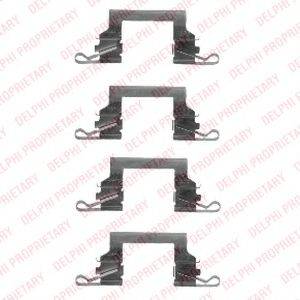 DELPHI LX0445 Комплектуючі, колодки дискового гальма