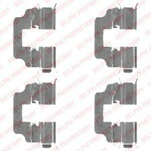 DELPHI LX0493 Комплектуючі, колодки дискового гальма