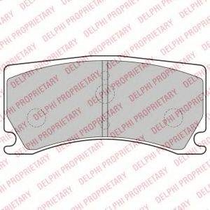 DELPHI LP2217 Комплект гальмівних колодок, дискове гальмо