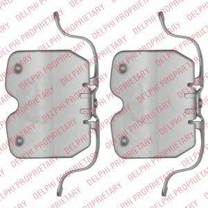 DELPHI LX0504 Комплектуючі, колодки дискового гальма