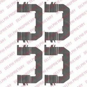 DELPHI LX0514 Комплектуючі, колодки дискового гальма