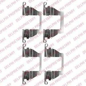 DELPHI LX0527 Комплектуючі, колодки дискового гальма