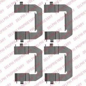 DELPHI LX0532 Комплектуючі, колодки дискового гальма