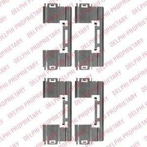 DELPHI LX0551 Комплектуючі, колодки дискового гальма