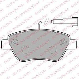 DELPHI LP2230 Комплект гальмівних колодок, дискове гальмо